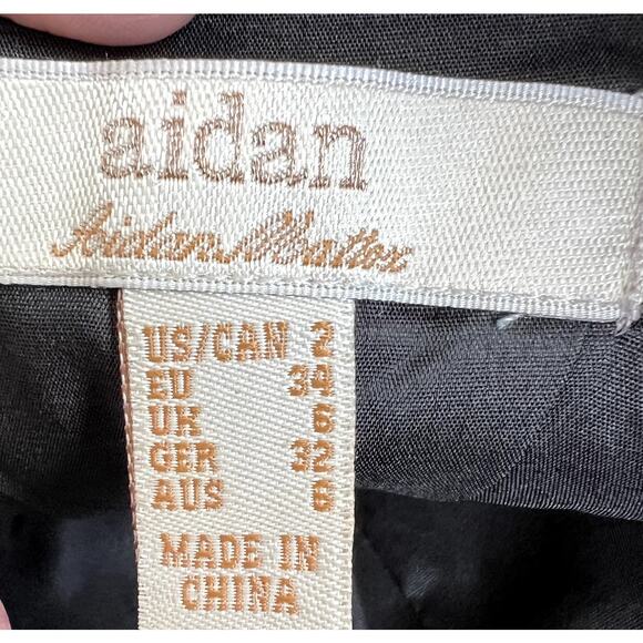 Aidan Mattox Mini Dress Women 2 Lace Cocktail Party Coquette Wedding Designer - Picture 4 of 10